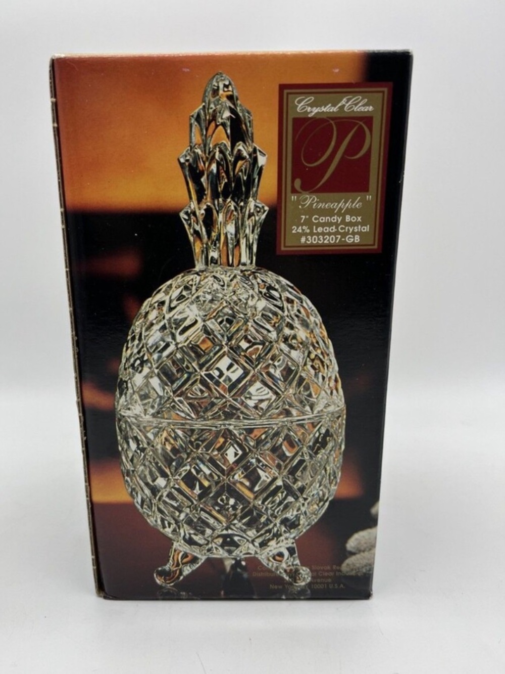 Pineapple crystal Candy Box - Clear
